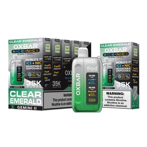 Buy Clear Emerald Oxbar Ice-Nic Control 35K - US