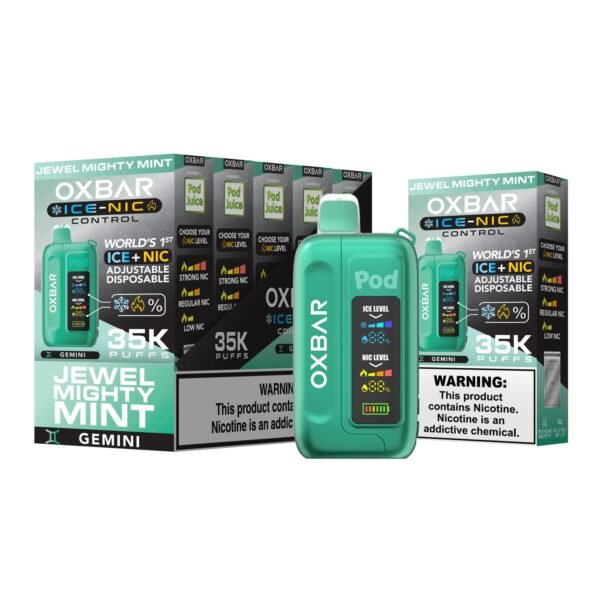 Buy Jewel Mighty Mint Oxbar Ice-Nic Control 35K - US