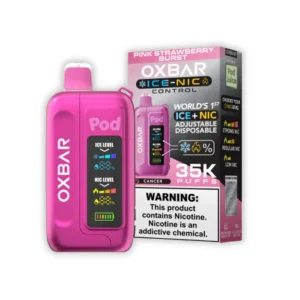 Buy Pink Strawberry Burst Oxbar Ice-Nic Control 35K - US