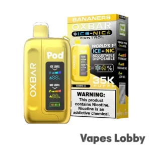 BANANERS – OXBAR ICE-NIC CONTROL 35K Puffs – Disposable Vape
