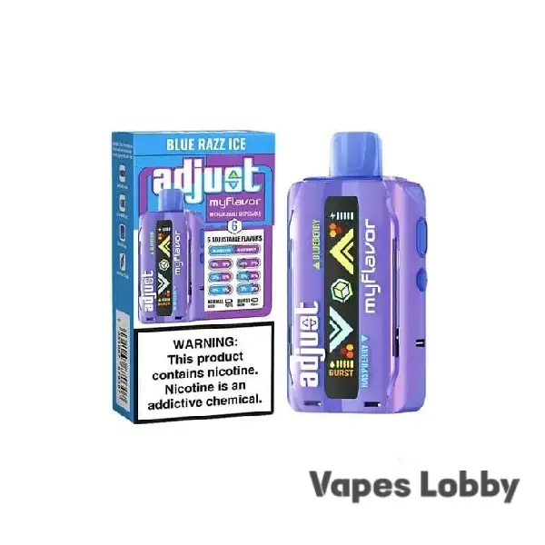 BLUE RAZZ ICE – ADJUST MYFLAVOR 40K PUFFS Disposable Vape