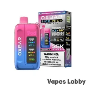 BLUEBERRY WATERMELON – OXBAR ICE-NIC CONTROL 35K Puffs – Disposable Vape