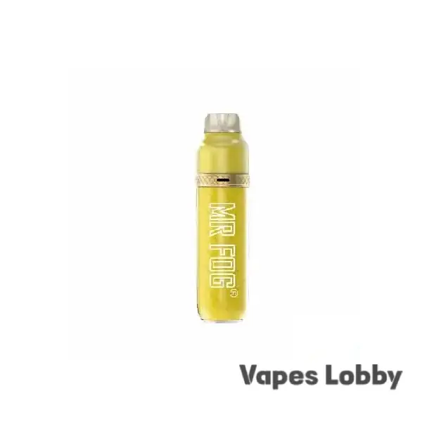 Banana Green Apple Mr Fog Max Air 3K Puffs disposable vape with mesh coil and fruity banana flavor
