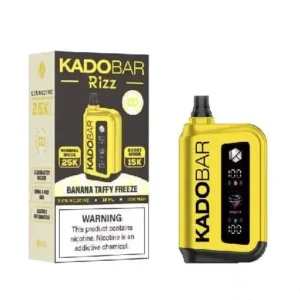 Banana Taffy Freeze - Kado Bar Rizz 25K Puffs - Disposable Vape