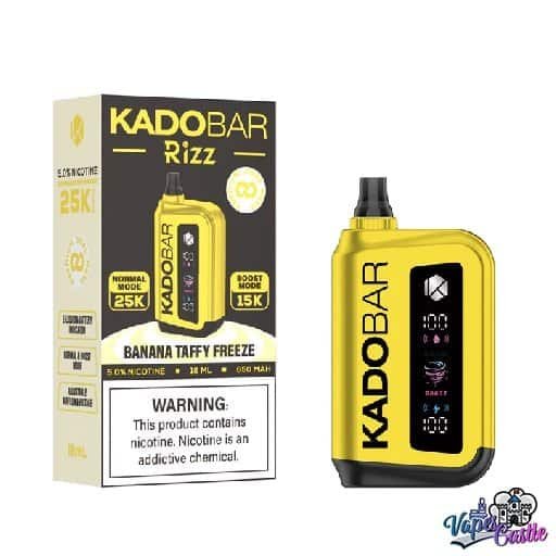 Banana Taffy Freeze - Kado Bar Rizz 25K Puffs - Disposable Vape