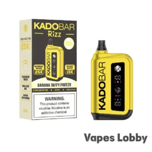 Banana Taffy Freeze - Kado Bar Rizz 25K Puffs - Disposable Vape