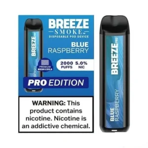 Blue Raspberry - Breeze Pro 2000 - Puffs - Disposable Vape