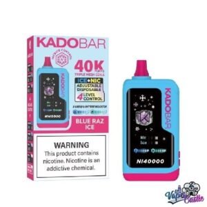 Blue Raz Ice - Kado Bar NI 40K Puffs – Ice+Nic Control - Disposable Vape