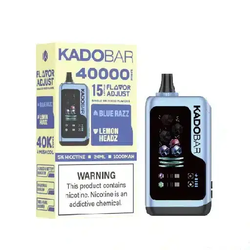Blue Razz + Lemon Headz - Kado Bar NI 40K Puffs – Ice+Nic Control – Disposable Vape