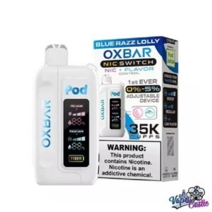 Blue Razz Lolly – OXBAR ICE-NIC CONTROL 35K Puffs – Disposable Vape