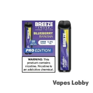 Blueberry Banana - Breeze Pro 2000 - Puffs - Disposable Vape