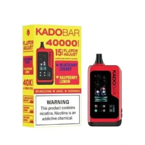 Blueberry Cherry + Raspberry Lemon – Kado Bar NI 40K Puffs – Ice+Nic Control – Disposable Vape