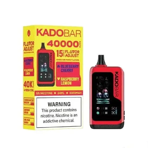 Blueberry Cherry + Raspberry Lemon – Kado Bar NI 40K Puffs – Ice+Nic Control – Disposable Vape