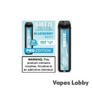 Blueberry Mint - Breeze Pro 2000 - Puffs - Disposable Vape
