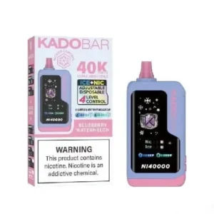 Blueberry Watermelon - Kado Bar NI 40K Puffs – Ice+Nic Control - Disposable Vape