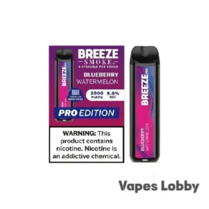 Blueberry Watermelon - Breeze Pro 2000 - Puffs - Disposable Vape