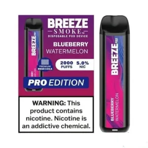 Blueberry Watermelon - Breeze Pro 2000 - Puffs - Disposable Vape