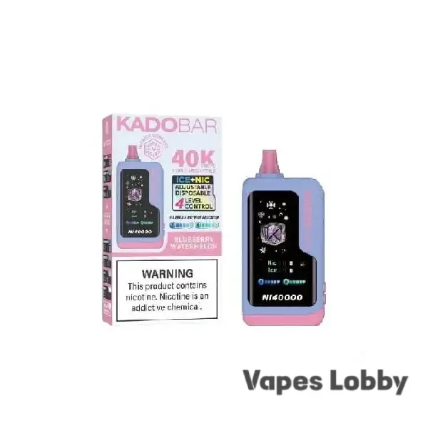 Blueberry Watermelon - Kado Bar NI 40K Puffs – Ice+Nic Control - Disposable Vape