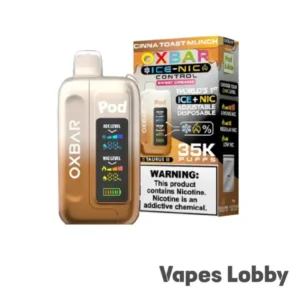 CINNA TOAST MUNCH – OXBAR ICE-NIC CONTROL 35K Puffs – Disposable Vape