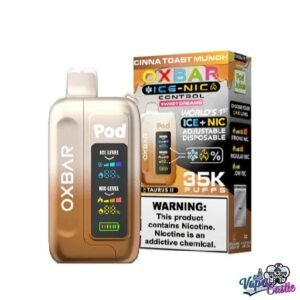 CINNA TOAST MUNCH – OXBAR ICE-NIC CONTROL 35K Puffs – Disposable Vape
