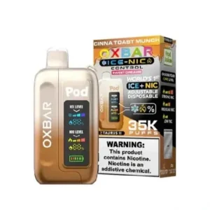 CINNA TOAST MUNCH – OXBAR ICE-NIC CONTROL 35K Puffs – Disposable Vape