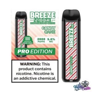 Candy Cane - Breeze Pro 2000 - Puffs - Disposable Vape