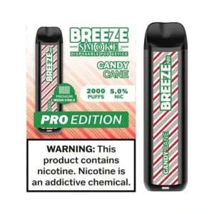 Candy Cane - Breeze Pro 2000 - Puffs - Disposable Vape