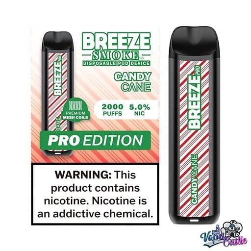 Candy Cane - Breeze Pro 2000 - Puffs - Disposable Vape