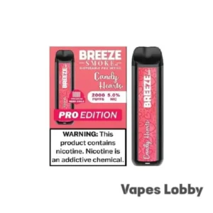 Candy Hearts - Breeze Pro 2000 - Puffs - Disposable Vape