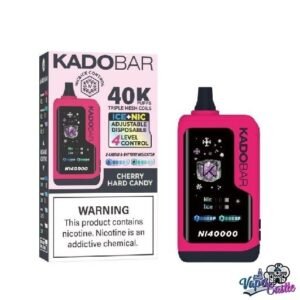 Cherry Hard Candy - Kado Bar NI 40K Puffs – Ice+Nic Control - Disposable Vape
