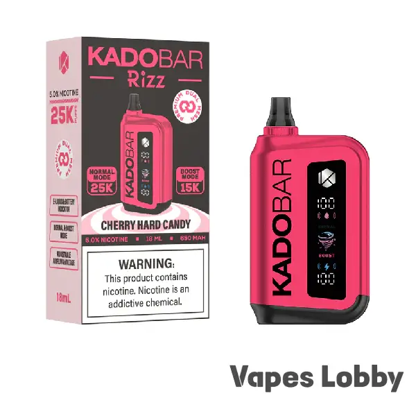 Cherry Hard Candy - Kado Bar Rizz 25K Puffs - Disposable Vape
