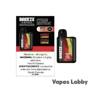 Cherry Lemon - Breeze Prime 6000 - Puffs - Disposable Vape
