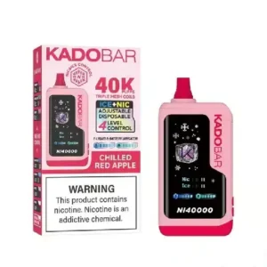 Chilled Red Apple – Kado Bar NI 40K Puffs – Ice+Nic Control – Disposable Vape