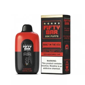 Cinnamon Funnel Cake - Fifty Bar V2 20K Puffs - Disposable Vape