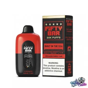 Cinnamon Funnel Cake - Fifty Bar V2 20K Puffs - Disposable Vape