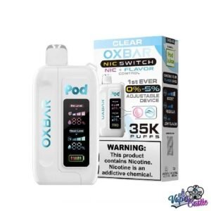 Clear – OXBAR ICE-NIC CONTROL 35K Puffs – Disposable Vape