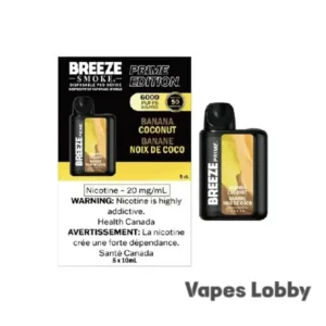 Coconut Banana - Breeze Prime 6000 - Puffs - Disposable Vape