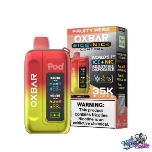 Fruity Pebz – OXBAR ICE-NIC CONTROL 35K Puffs – Disposable Vape