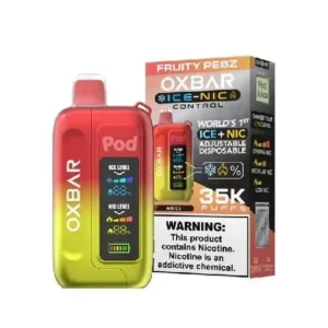 Fruity Pebz – OXBAR ICE-NIC CONTROL 35K Puffs – Disposable Vape