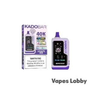 Grape Ice – Kado Bar NI 40K Puffs – Ice+Nic Control – Disposable Vape