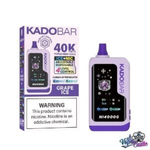 Grape Ice – Kado Bar NI 40K Puffs – Ice+Nic Control – Disposable Vape
