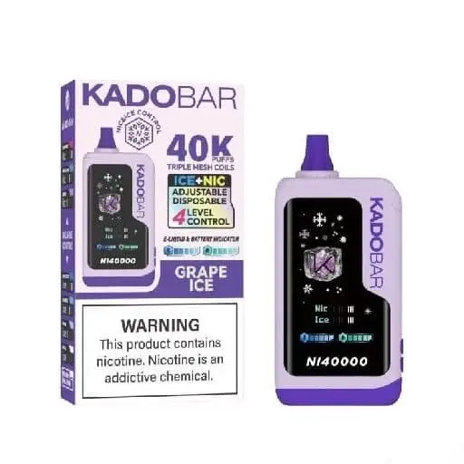 Grape Ice – Kado Bar NI 40K Puffs – Ice+Nic Control – Disposable Vape