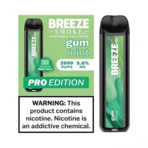 Gum Mint - Breeze Pro 2000 - Puffs - Disposable Vape