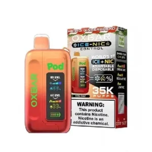 HO HO GINGERBREAD – OXBAR ICE-NIC CONTROL 35K Puffs – Disposable Vape