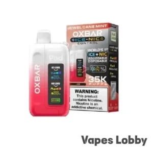 Jewel Cane Mint – OXBAR ICE-NIC CONTROL 35K Puffs – Disposable Vape