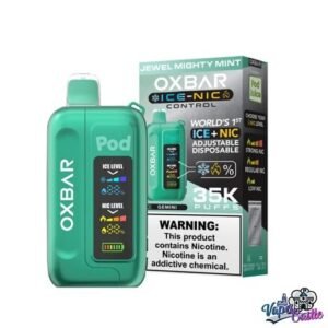 Jewel Mighty Mint – OXBAR ICE-NIC CONTROL 35K Puffs – Disposable Vape