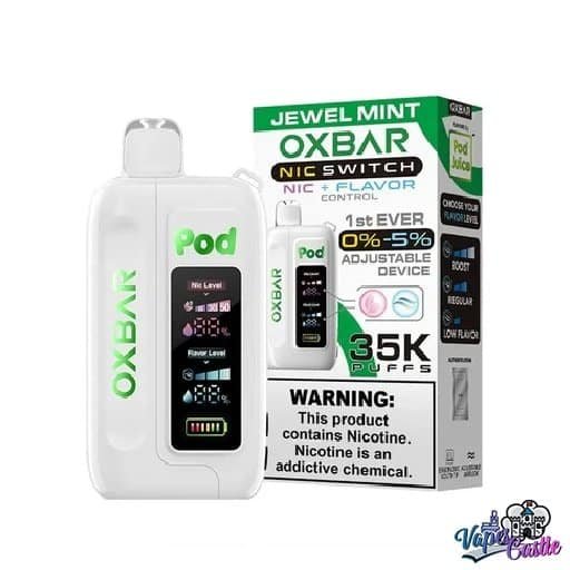 Jewel Mint – OXBAR ICE-NIC CONTROL 35K Puffs – Disposable Vape