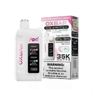 Jolly Pink Strawberry – OXBAR ICE-NIC CONTROL 35K Puffs – Disposable Vape