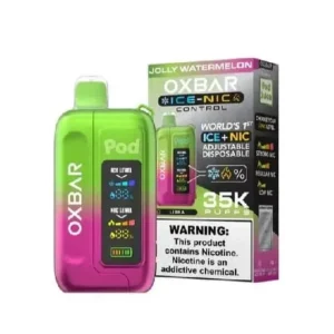Jolly Watermelon – OXBAR ICE-NIC CONTROL 35K Puffs – Disposable Vape