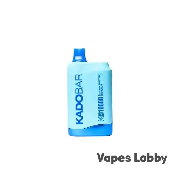 Brain Freeze Kado Bar KB10000 disposable vape device with mesh coil and e-liquid battery display screen